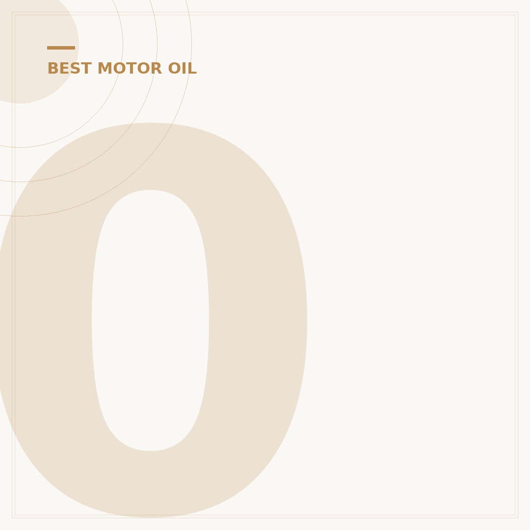 0w-30 Synthetic Oil: Your 4 Key Benefits Explained