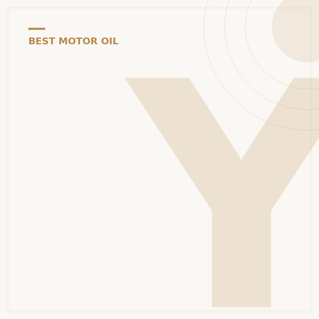 Your Engine's Best Friend: 5 Benefits of 5W-30 Synthetic Oil