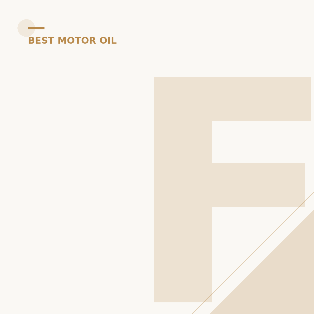 Full Synthetic Oil for Toyota Tacoma: 5W-30 Guide