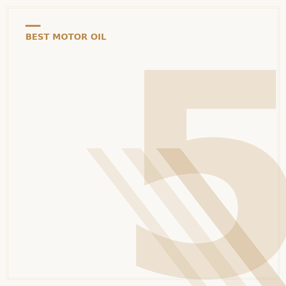 5 Top Synthetic Engine Oil Brands for Peak Performance